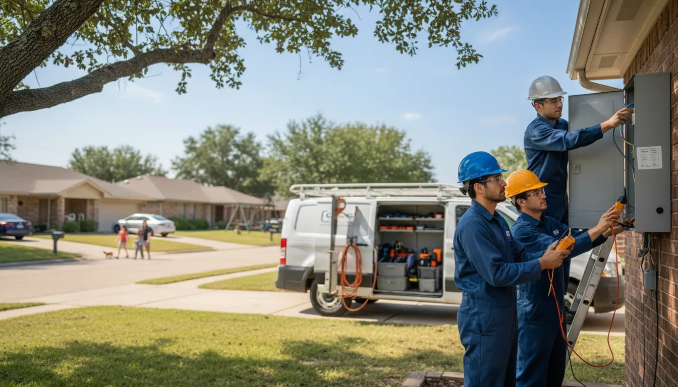 Certified electrician providing emergency electrical services in Midland, GA